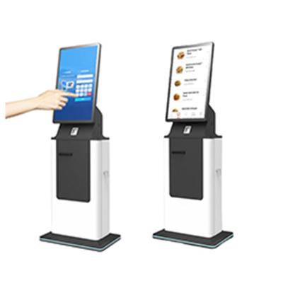 China 27 Zoll Touch Screen Selbstbedienung Check In Kiosk mit Android/Linux/Win7/8/10/11 Betriebssystem und optionale QR-Code zu verkaufen