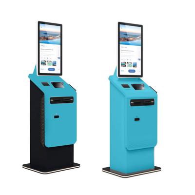 China Self-service Hotel Check-in Kiosk with Thermal Printer and Magnetic Card Ticket Type for sale