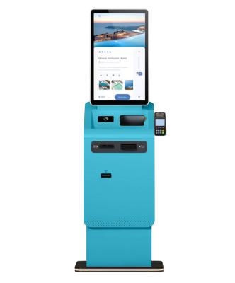 China Self Service Kiosk Touch Screen Cash Recycler Card Dispenser Currencry Exchange Self Payment Kiosk for sale