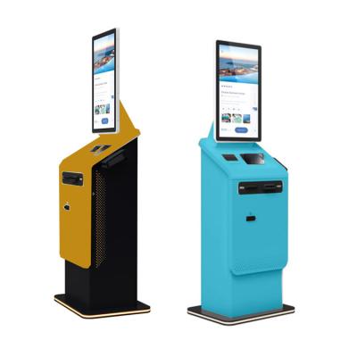 China Crtly Touch Screen Self Service Booth Printer Bill Cash Payment Kiosks Car Wash Self Check In Kiosk for sale