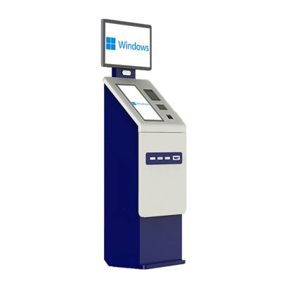 China Crtly 32 Inch Self Parking Payment Kiosk With Cash Passport Scanner Check In Hotel Card Dispenser Kiosk for sale