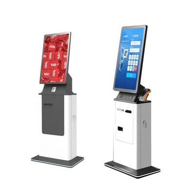 China Hotel Self Service Kiosk Machine for Card Dispensing and Cash Receiving for sale