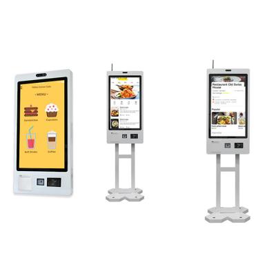 China Fast Food Self Service Kiosk Terminal with Multiple Payment Choices Wall Mount Design for sale