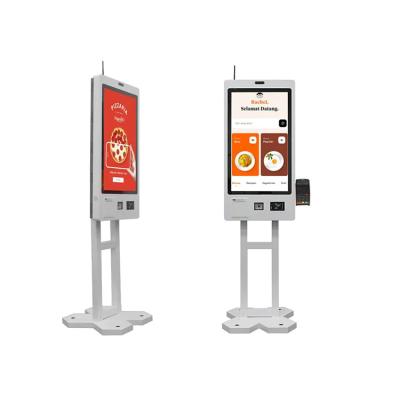 China 32inch Wall Mounted Self Service Touch Screen Health Kiosk For Food Ordering And Payment for sale