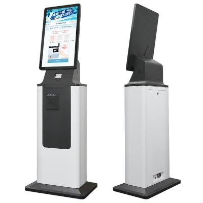 China Wall Mounted Self Cashier Machine With 10points Capacitive Touch And Biometric Authentication for sale