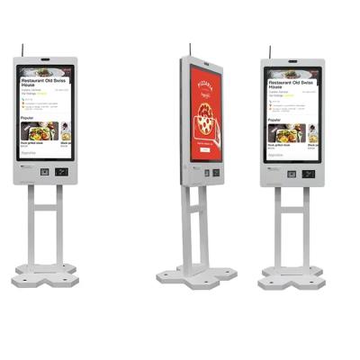 China Customizable Self Service Ordering Kiosk With QR Scanner And Ticket Printer for sale