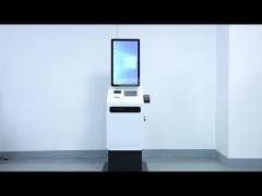 Restaurant Self Service Kiosk with Thermal Printer Barcode Scanner Camera and QR Code/RFID Support