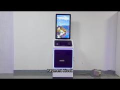 All in one interactive touch screen self service terminal self order payment kiosk