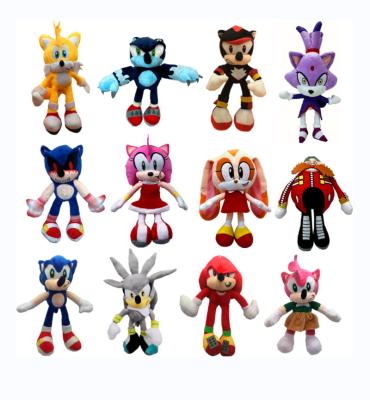 China YIWU ALLSHINE Eco-Friendly Custom Soft Stuffed Plush Sonic Hedgehog Doll 17/27/45cm Sonic Plush Toy Super Sonic for sale