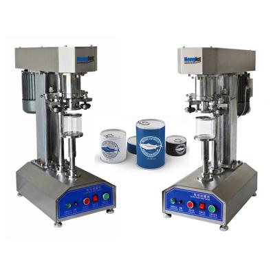 China Metal Plastic Tin Can Sealing Capping Machine Semi Automatic Food Beer Beverage Tin Can Sealer for sale