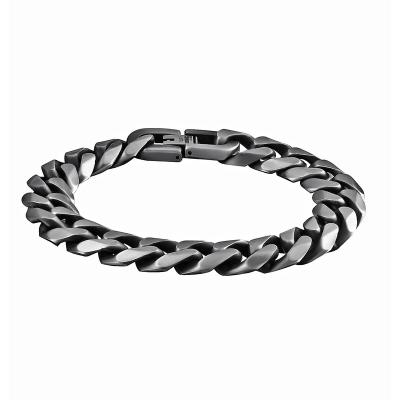 China CLASSIC Hot Selling Retro Simple Design Stainless Steel Cuban Chain Men's Trendy Titanium Steel Jewelry Bracelet for sale