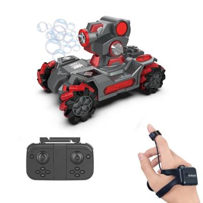 China Hot Selling Kids Auto Return Cars Hands Remote Control Toy Bubble Car With Music And Light Can Go On The Grass for sale