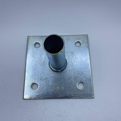 China Modern Scaffolding Accessories Pressed Base Plate Galvanized for sale