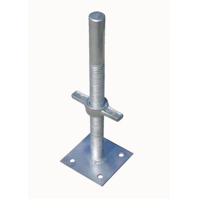 China Hot Sale Traditional Adjustable Screw Jack Base Adjustable Pipe Screw Jack Base For Scaffolding Jack Screw Base for sale