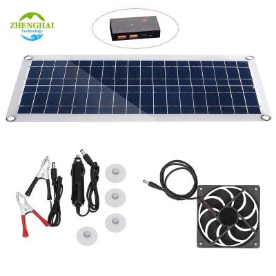 China Solar Power System Mini Solar Panel Charger Outdoor Exhaust Cooling 10W Fan Solar Power Car Window Fan wholesale solar vent fan for pet for sale