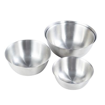 China Sustainable High Quality Environmental Protection Food Grade Stainless Steel Mixing Bowl Salad Fruit Bowl Stainless Steel Fresh Bowl for sale