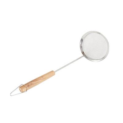 China Durable Stainless Steel Good Mesh Strainer Skimmer Spoon For Skimming Oil And Grease Foam for sale