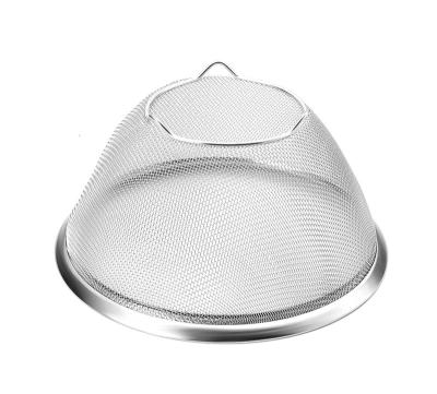 China Sustainable Kitchen Accessories Work Filter Basket Colander 304 Stainless Steel Colander for sale