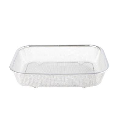 China Sustainable Rectangle Square Colanders Set For Filtering, Straining, Draining, Rinsing for sale