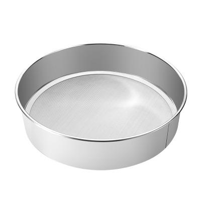 China Fine Viable 18-8 Stainless Steel Mesh Flour Sieve Sifter For Cooking for sale