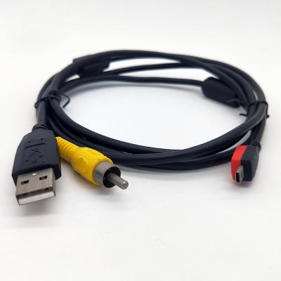 China Other factory provide 1.5m mini USB 8pin to RCA USB adapter cable for sale