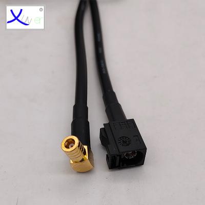 China Telecom HSD Communication Cable Automotive High-speed Transmission Fakra K Female To SMB HSD Z LVDS Dacar Female Cable For Car Modification for sale