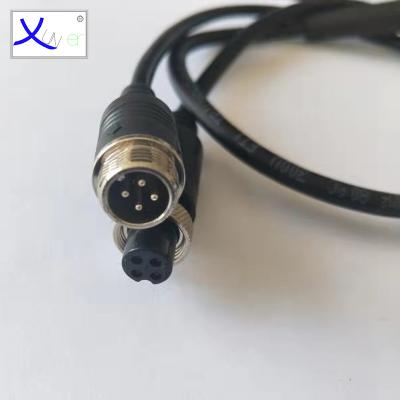 China audio & Video Male to Female 4 Pin Mini Din Connector Video Cable for sale