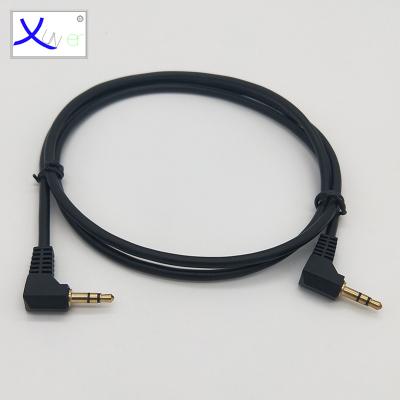 China HDTV Guitar Pedal Patch Cable Cord Male To TRS Male Right Angle Audio Cable for sale