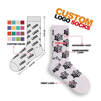 China Nanometer Crew QUICK DRY Unisex No Minimum OEM Customized Design Your Own Custom Socks Custom Logo Socks Socks for sale