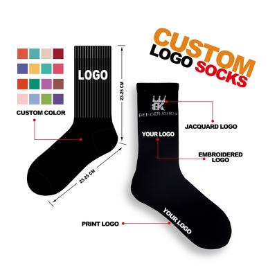 China NM-091 design breathable and made your own logo skate tube OEM athletic sport sock custom sport athletic socks custom logo for sale