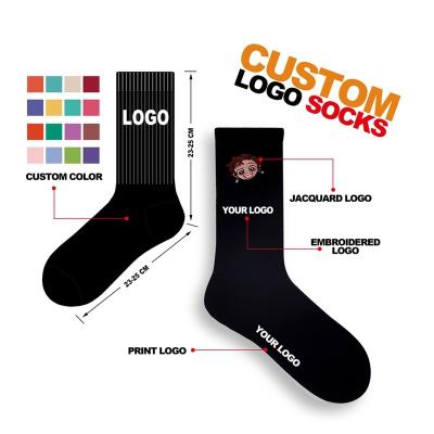 China Breathable NM-092 OEM made to your own design logo sports socks logo custom cotton sports sock sports socks logo for sale