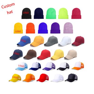 China Logo Embroidered Baseball Cap Customized Printed COMMON Women Men Wool Hat Cotton Trucker Adult Adjustable Hat for sale