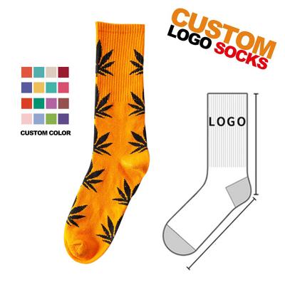 China High Quality Custom Made Breathable No Minimum Clean Order Design Jacquard Logo Cotton Mens Crew Socks Fashion Custom Made for sale