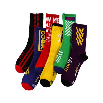 China Fashion Cotton Breathable Custom High Quality Socks Skateboard Sports Crew Socks Men Dress for sale