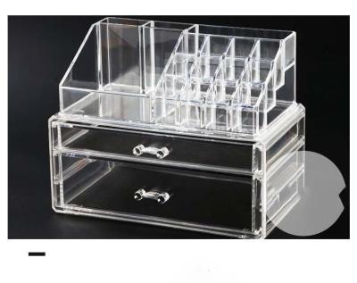 China Custom Clear Acrylic Perfume Bottles Nail Polish Cabinet Display Counter Cosmetics Organizers Showcase Wl027 for sale