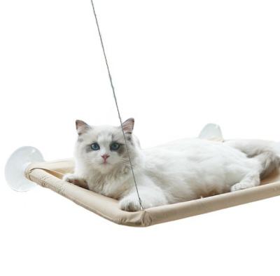 China Cat Window Perch Cat Hammock Stocked With 4 Suction Cups Space Saving Sitting Seat On Window Sunbed Holds Up To 40 Pounds for sale