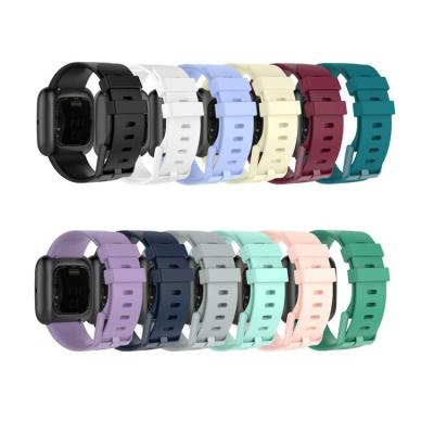 China For Fitbit Watch Wrist Band Replacement Parts Strap Wristband Silicone Connector Custom Smart Belt For Fitbit Versa 2 Strap for sale