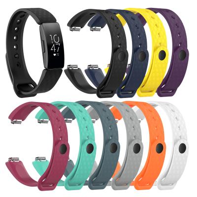 China For Fitbit Inspire Custom Stylish Watch Bands Silicone Band Smart Watch For Fitbit Inspire 13Mm for sale