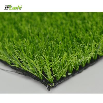 China PE Monofilament +PP Curly Synthetic Turf Artificial Factory Manufacturer Grass Lawn For Garden Roof Balcony Pool for sale