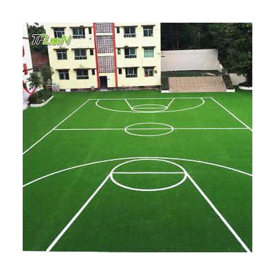 China PE + PP Basketball Infill Sports Flooring Artificial Grass For Sports Court for sale