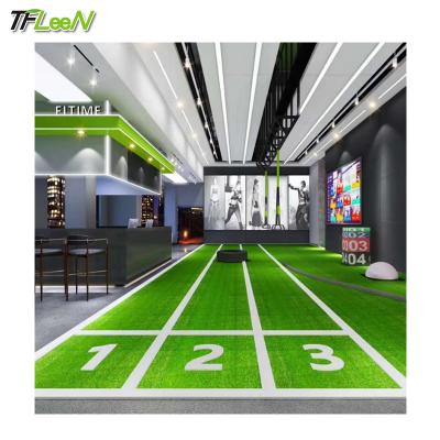 China Indoor And Outdoor Decoration Customized Fitness Track Grass Running Mat Artificial Turf For Playground for sale