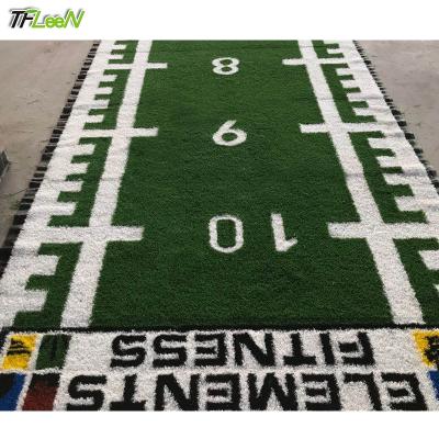 China Indoor and Outdoor Decoration Customized Gym Eco-friendly Indoor Artificial Grass Grass Synthetic Turf For Gym Sport for sale