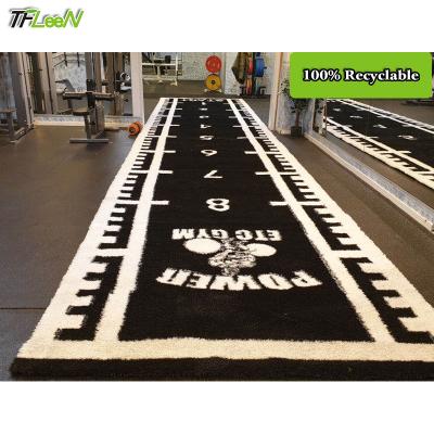 China Black UV Resistant Indoor And Outdoor Decoration Green Gym Flooring Artificial Turf Grass For Sled Barbell for sale