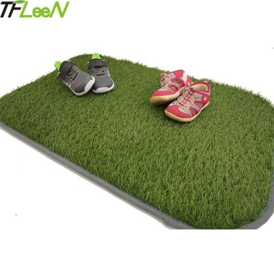 China Waterproof Realistic Synthetic Grass Carpet Party Turf Lawn For Patio Door Entrance Grass Mat for sale