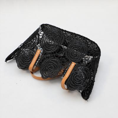 China Fashion Wholesa High Quality Affordable Beach Bags Custom Made Latest Fashion Beach Bag Straw With Lace for sale