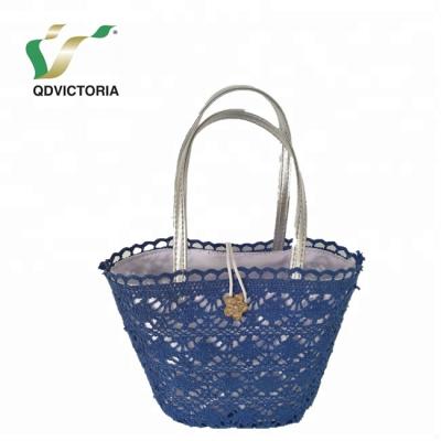 China Wholesale fashion handled casual ladies lace up large capacity bags the style is new and elegant lace bags with button for sale