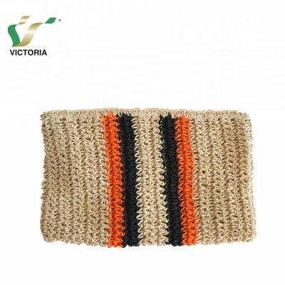 China Fashion Knitted Paper Hand - Straw Woven Clutch Bag for sale