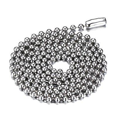 China Wholesale Fashionable Style Environmentally Friendly Stainless Steel Chain Customized Multi-specification Beaded Necklace Chain for sale