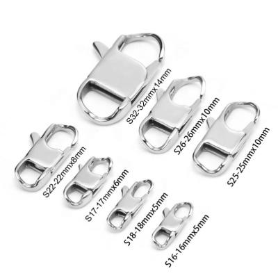 China Trendy Big Lobster Clasp Charm Swivel 16mm17mm18mm22mm25mm26mm32mm Stainless Steel Pendant Jewelry Accessory for sale