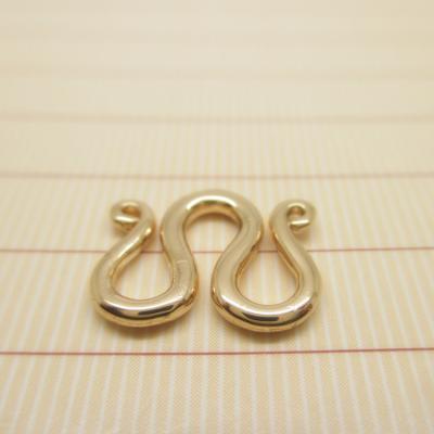 China Fashion High Quality 24k Gold Filled 12mm Connector Terminal Clasps For Jewelry Findings for sale